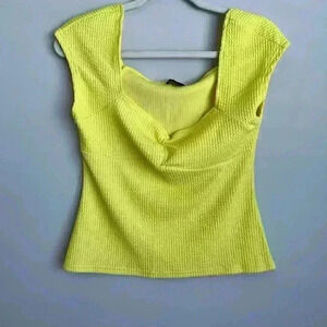 Halogen Women’s Top in Yellow Small